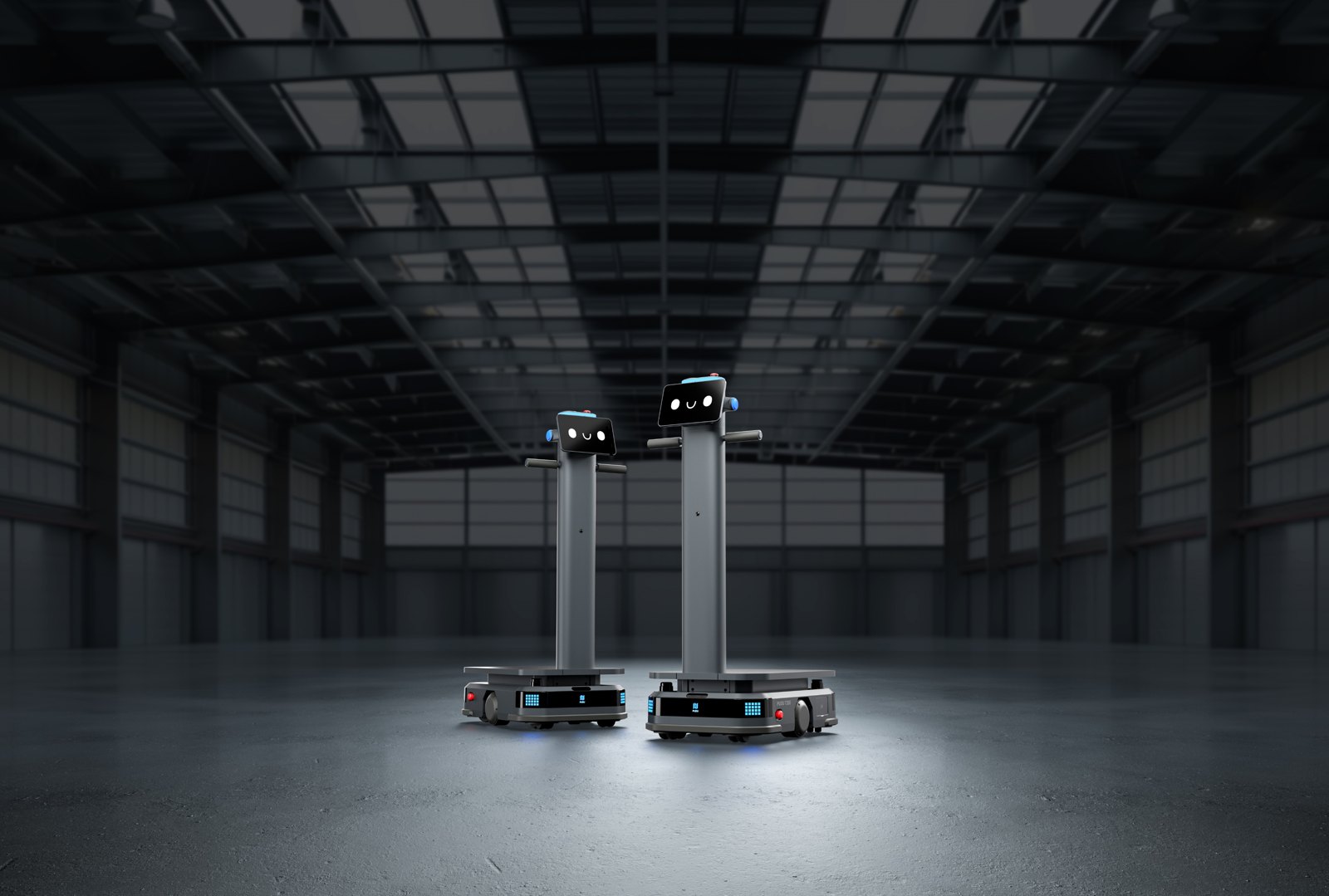 Pudu T-Serie Transportroboter in der Halle